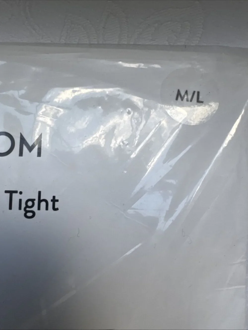 Nordstrom High Waist Sheer Tights Pantyhose Black 30 Denier Size M/L NEW
